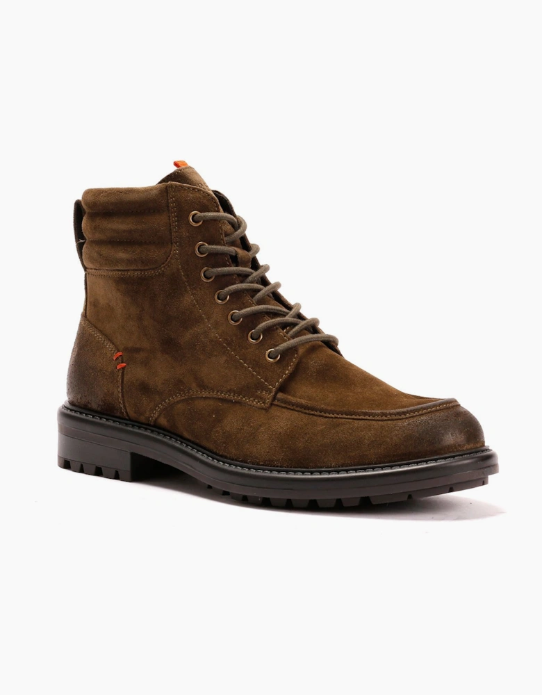 Osprey London The Pentney Waxed Suede Men's Khaki Boots