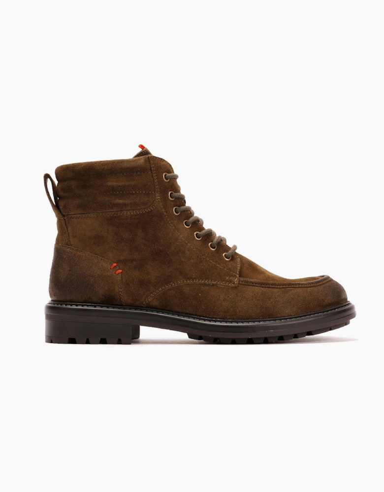 Osprey London The Pentney Waxed Suede Men's Khaki Boots