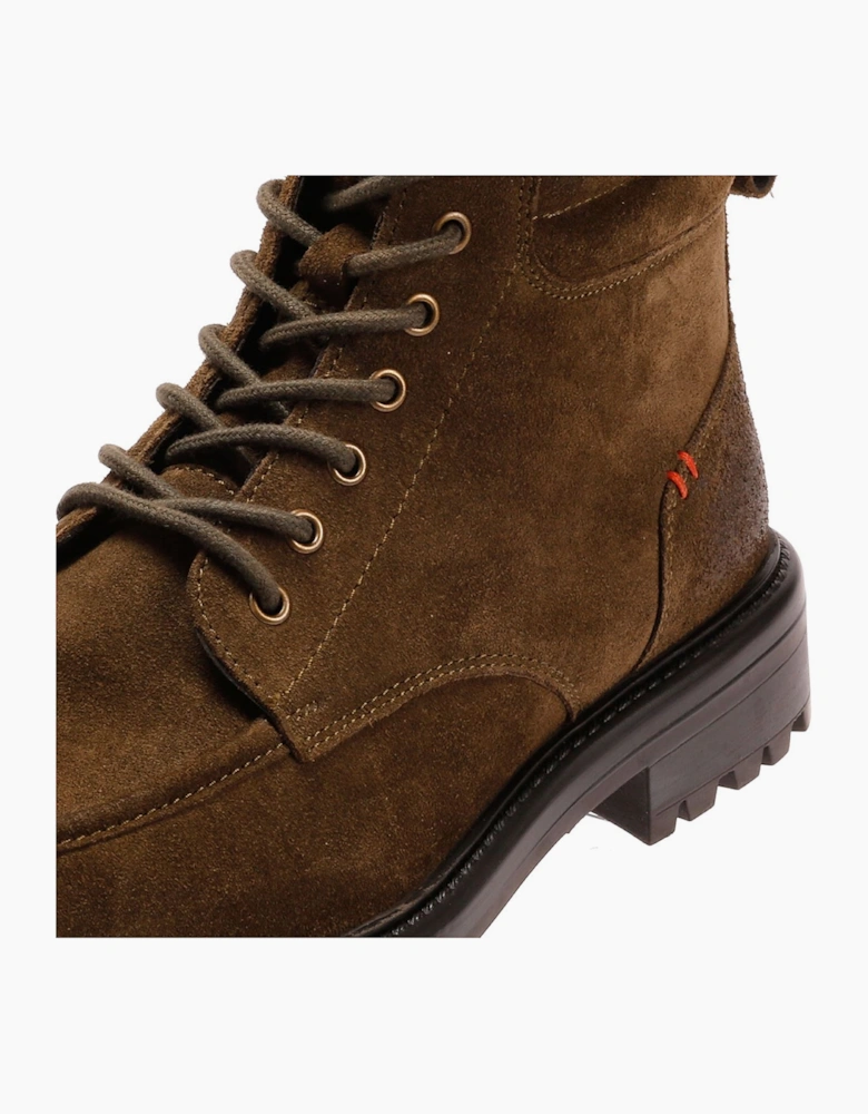 Osprey London The Pentney Waxed Suede Men's Khaki Boots