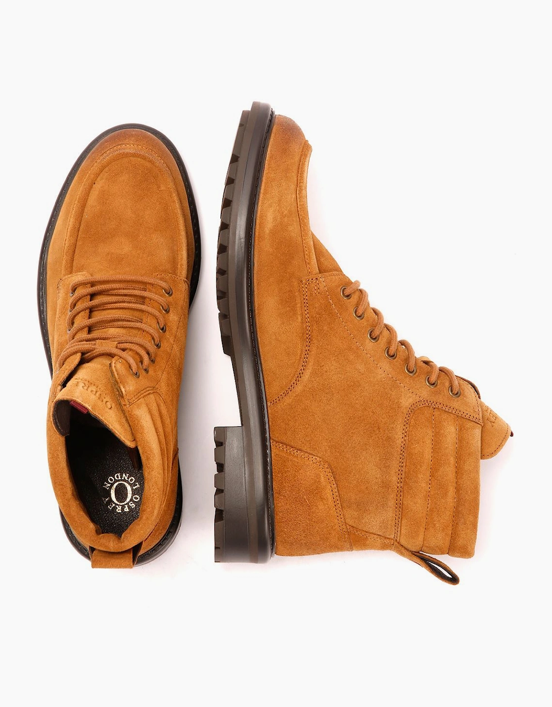 Osprey London The Pentney Waxed Suede Men's Kola Boots