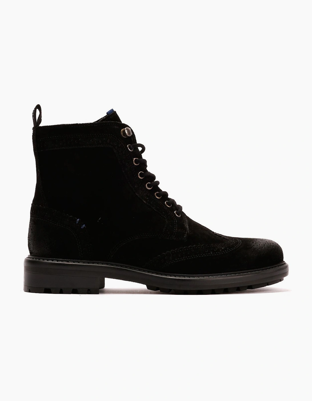 Osprey London The Professor Suede Men's Black Boots