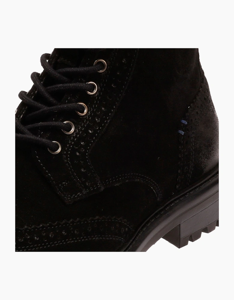 Osprey London The Professor Suede Men's Black Boots