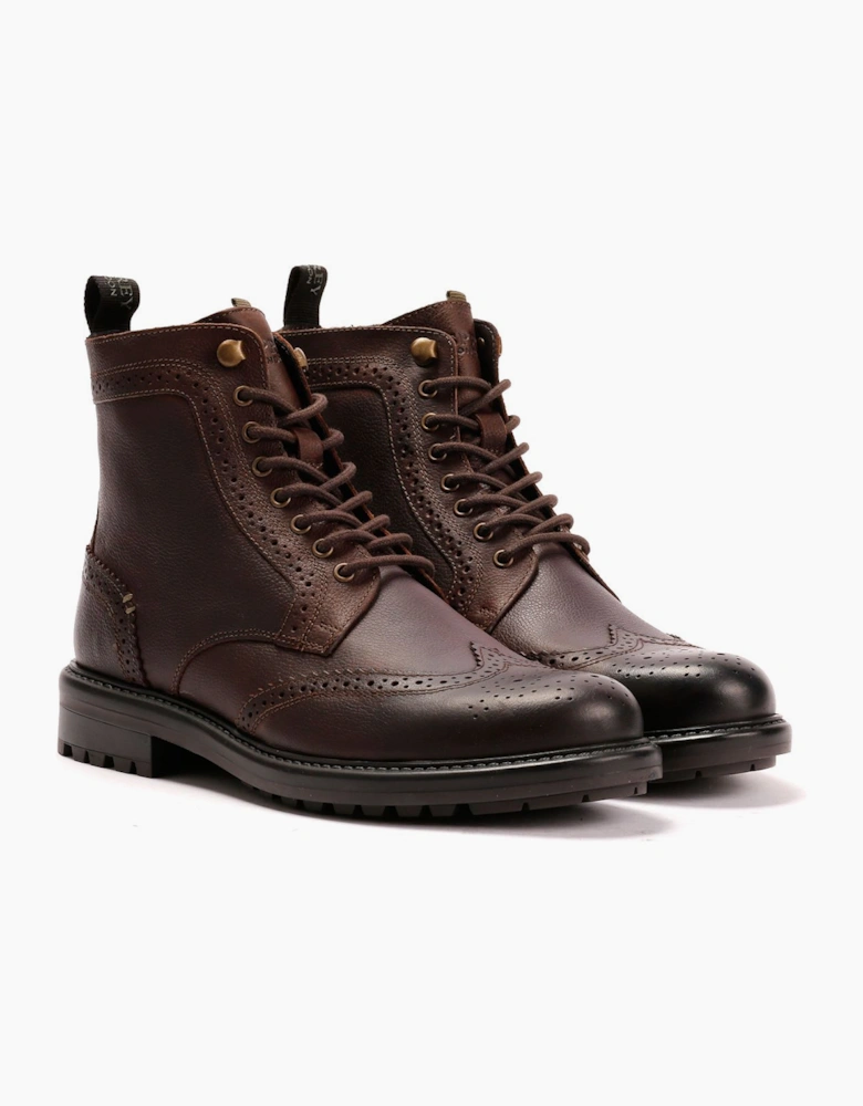 Osprey London The Professor Leather Men's Chocolate Boots