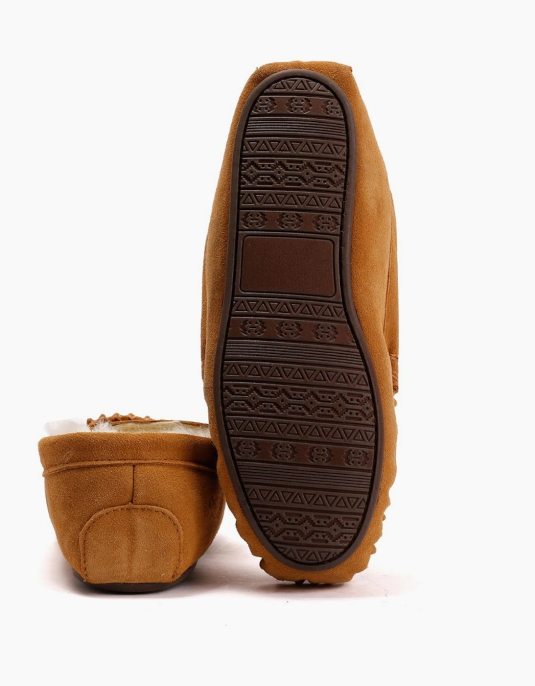 Osprey London The Sunday Suede Men's Chestnut Slippers