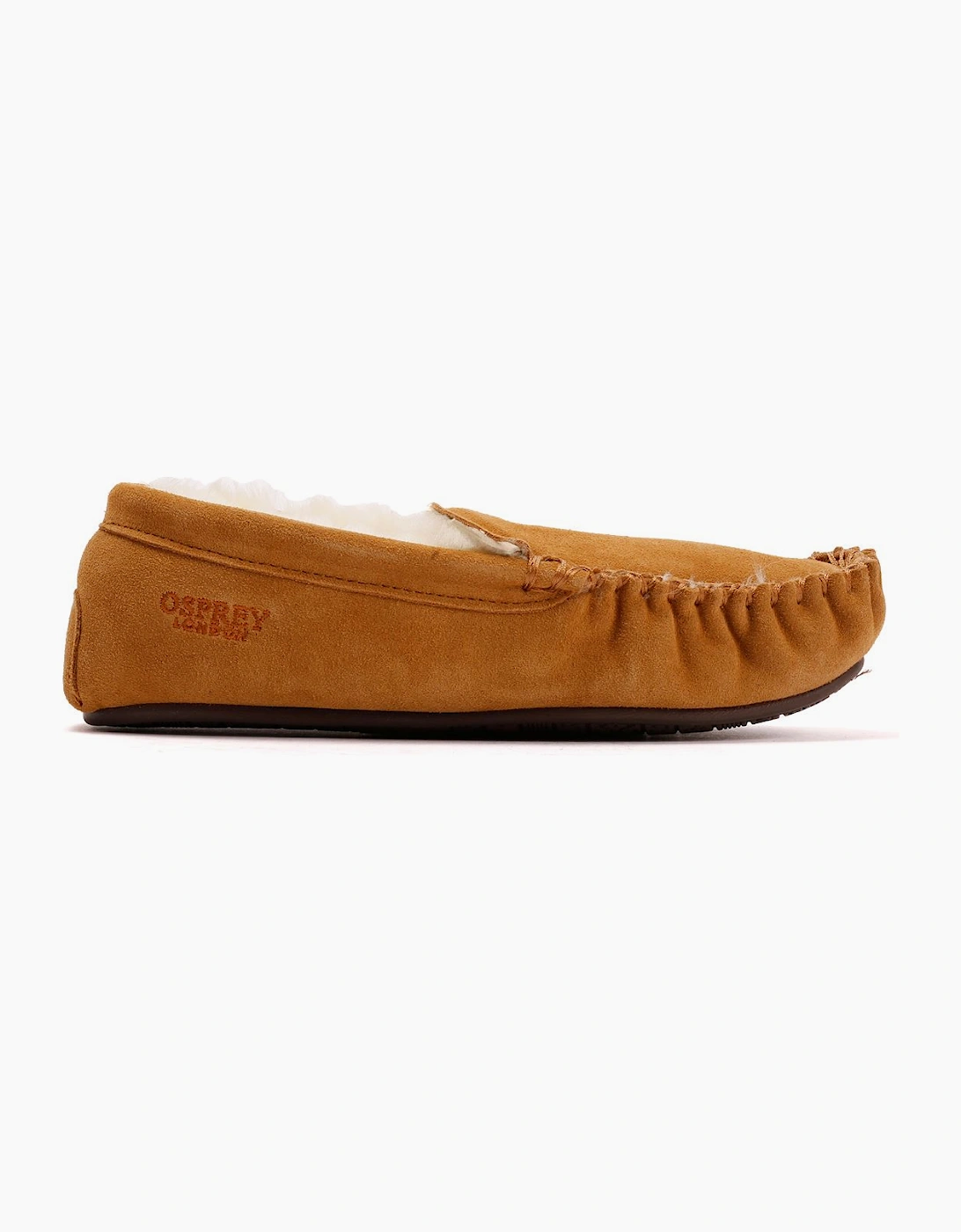 Osprey London The Sunday Suede Men's Chestnut Slippers
