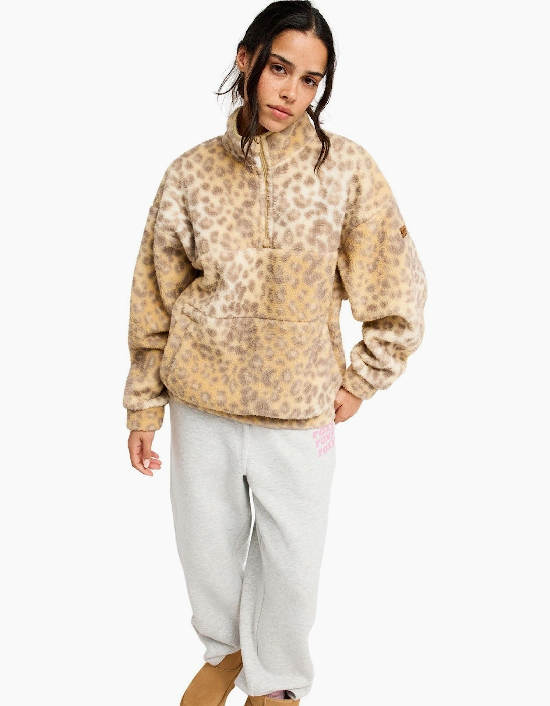 Roxy Womens Jive Talking Polar Half Zip Fleece