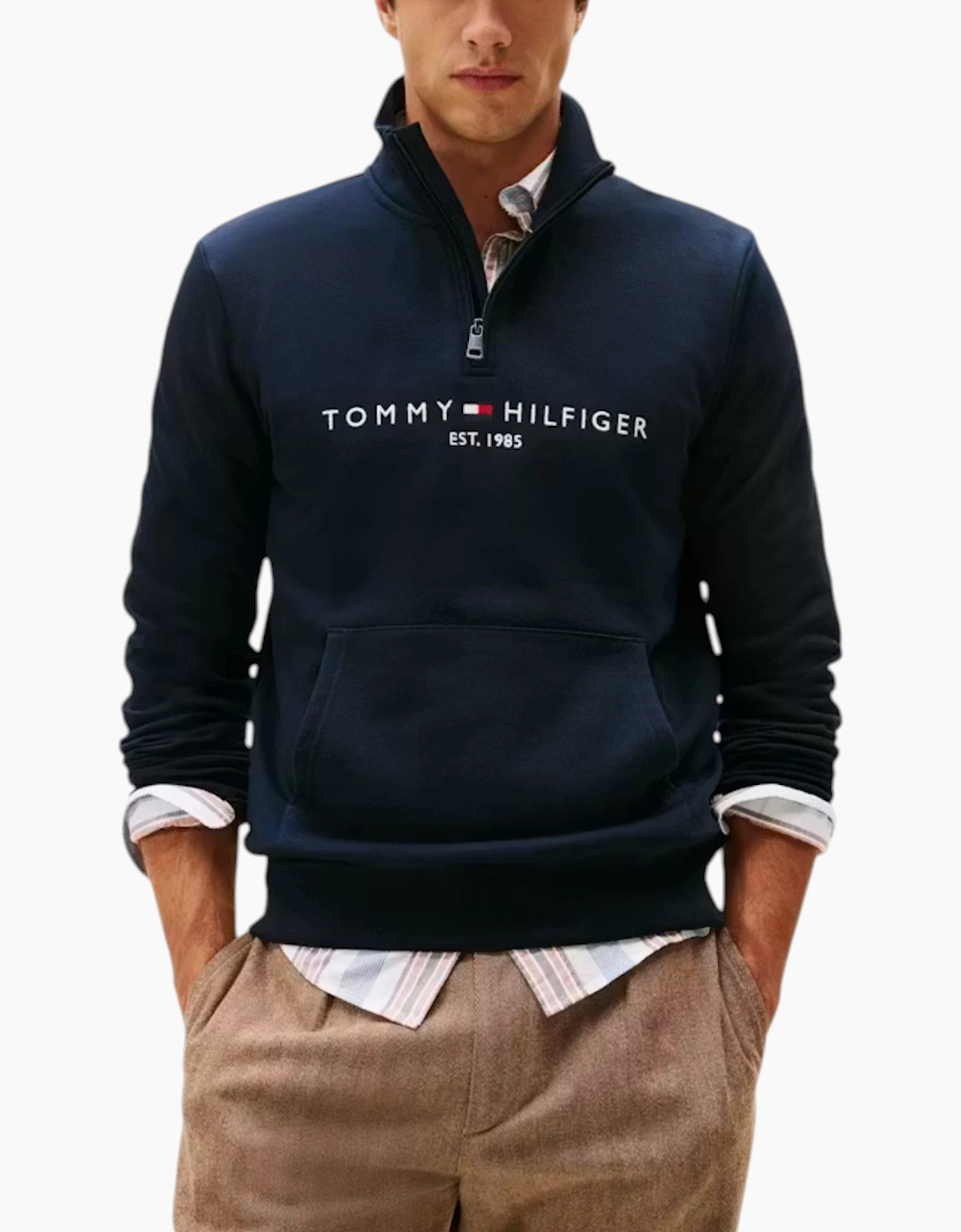 Tommy Hilfiger Mens Sweatshirts Half-Zip Sweats, 6 of 5