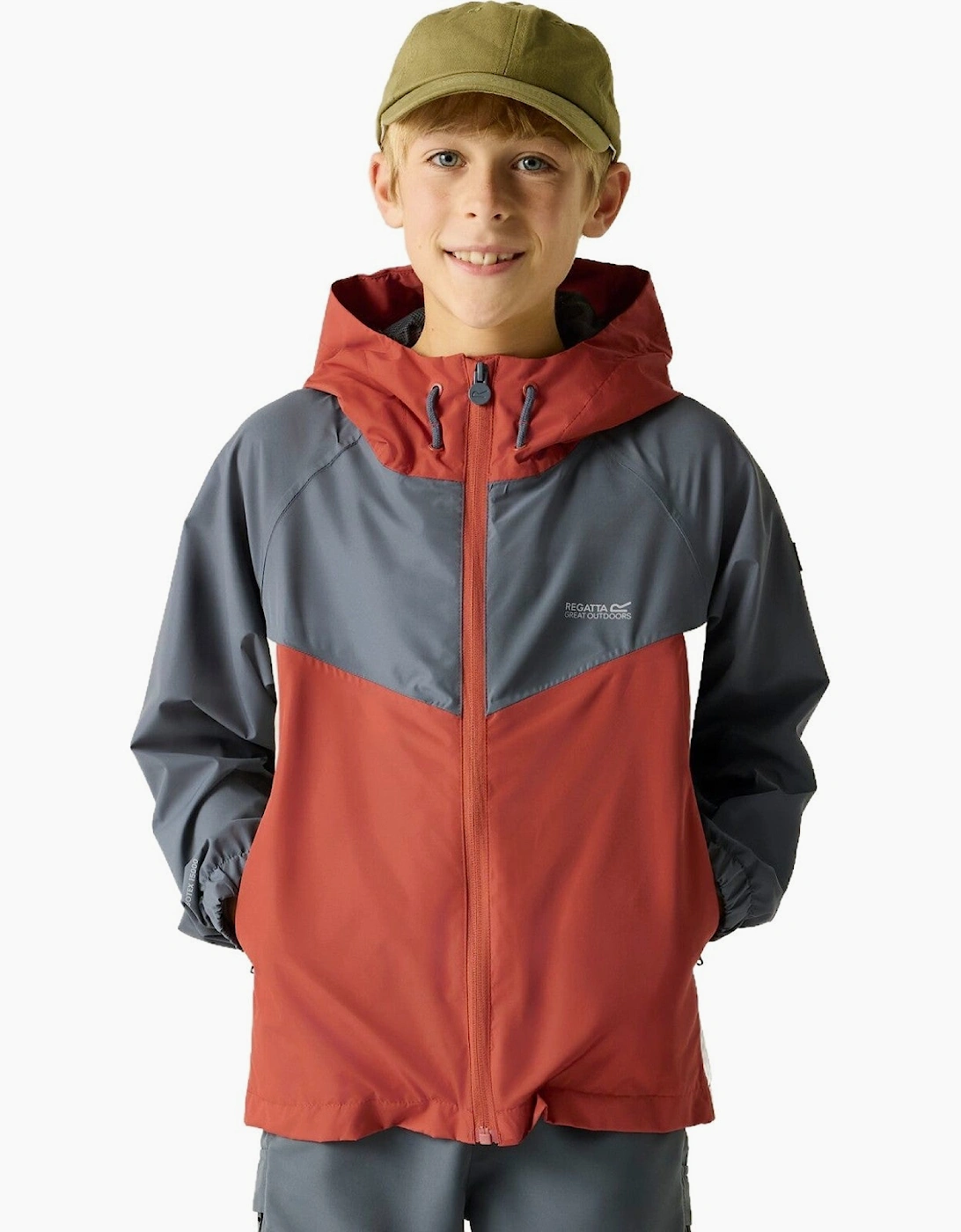 Regatta Kids Hanleigh Shell Waterproof Jacket, 2 of 1