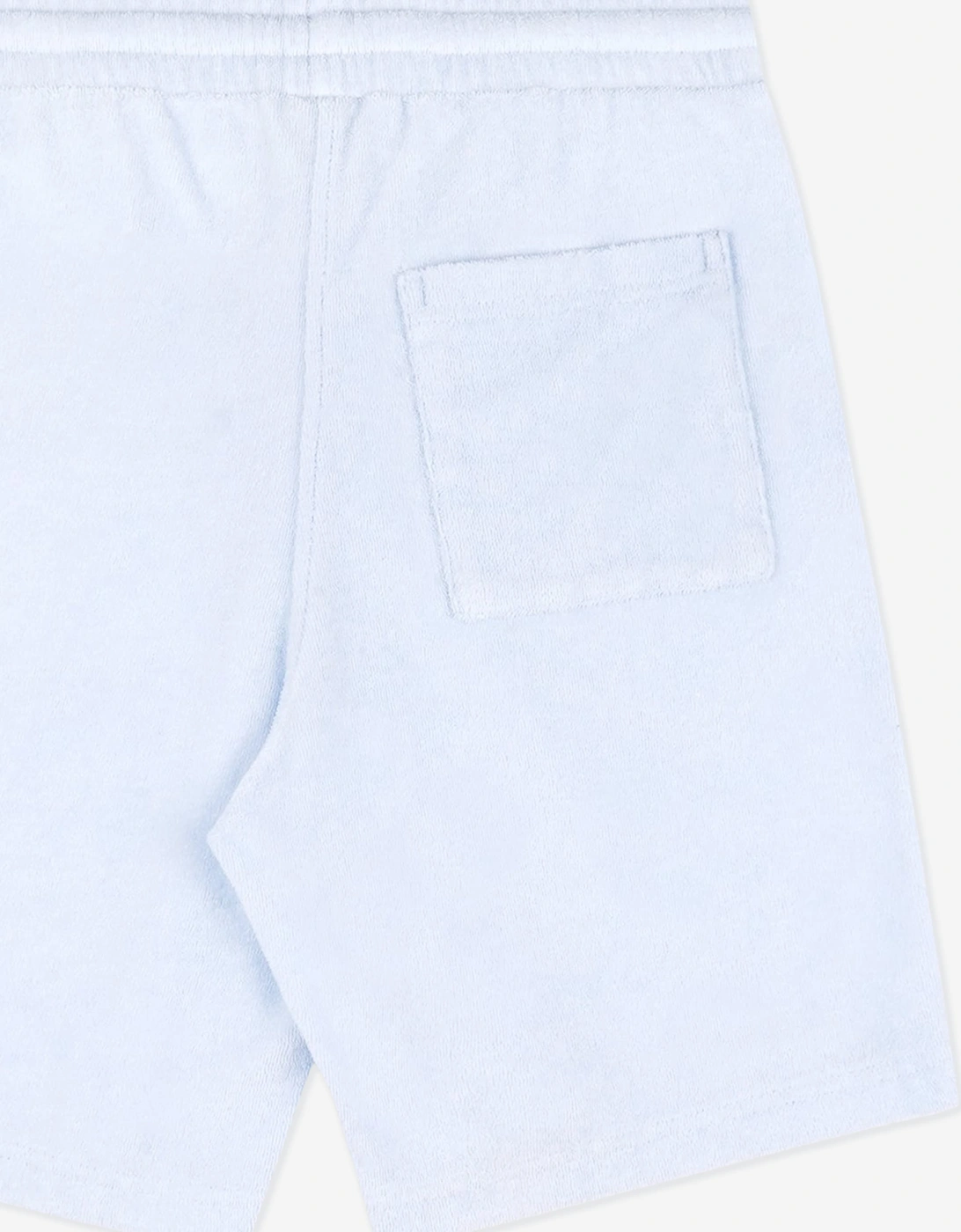 Sporty & Rich Kids Signature Logo Terry Shorts in Blue