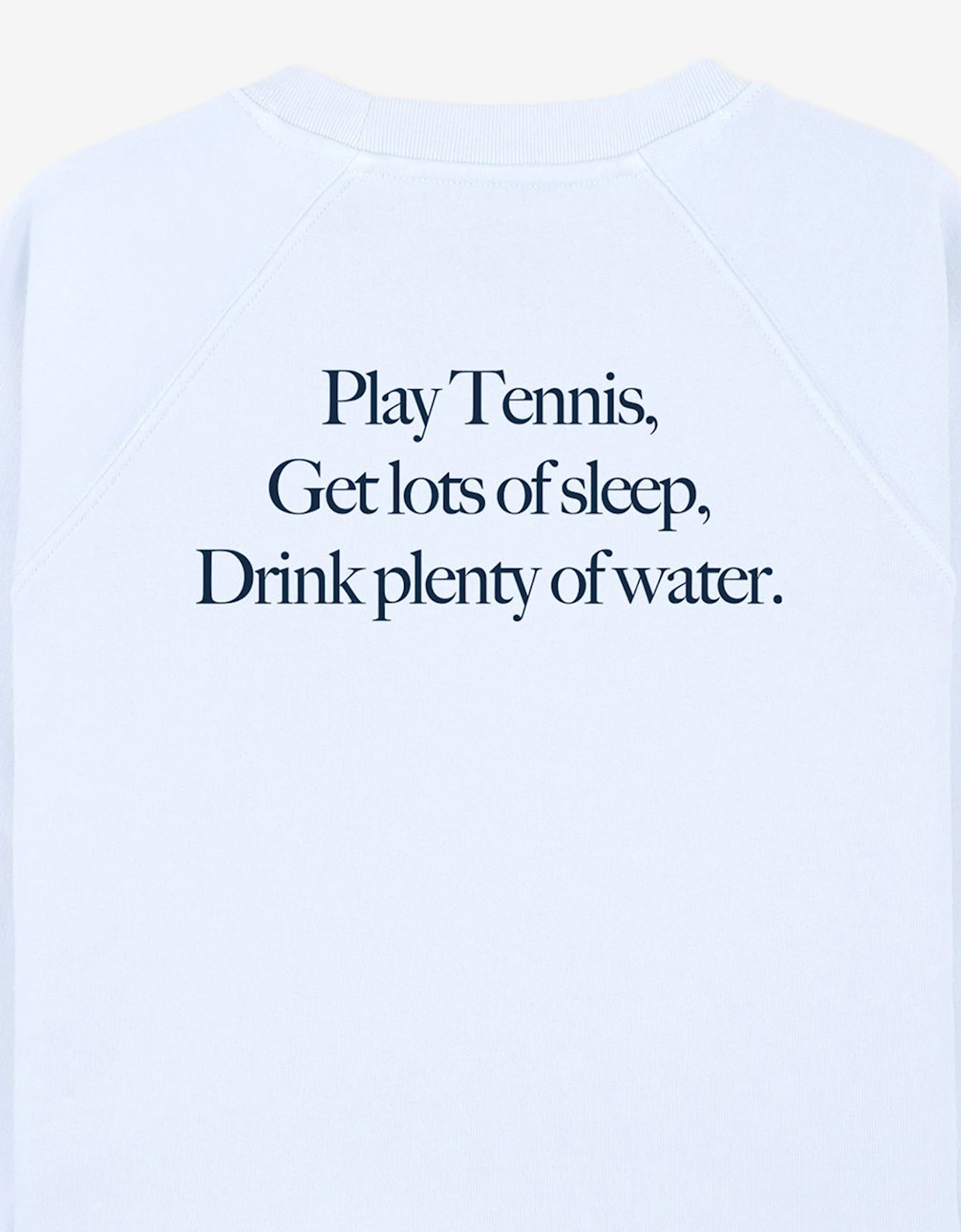 Sporty & Rich Kids Play Tennis Crewneck Sweatshirt in Blue