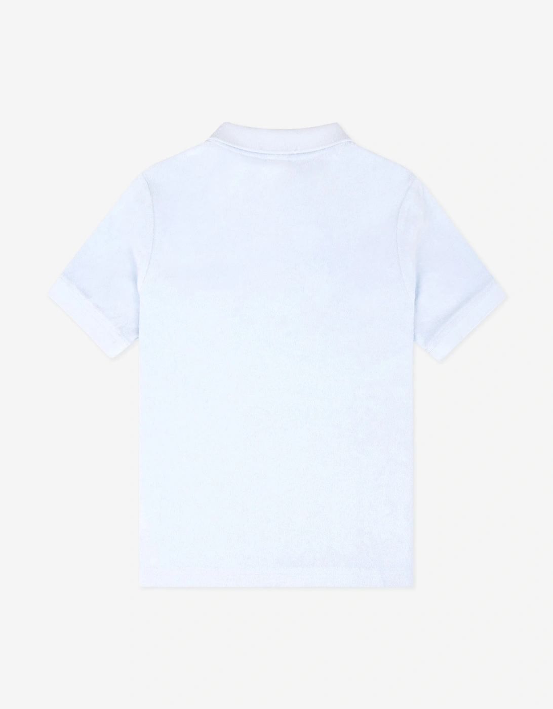 Sporty & Rich Kids Signature Logo Terry Polo Shirt in Blue