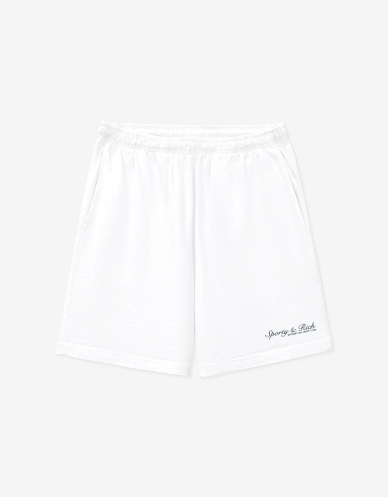 Sporty & Rich Kids Syracuse Gym Shorts in White