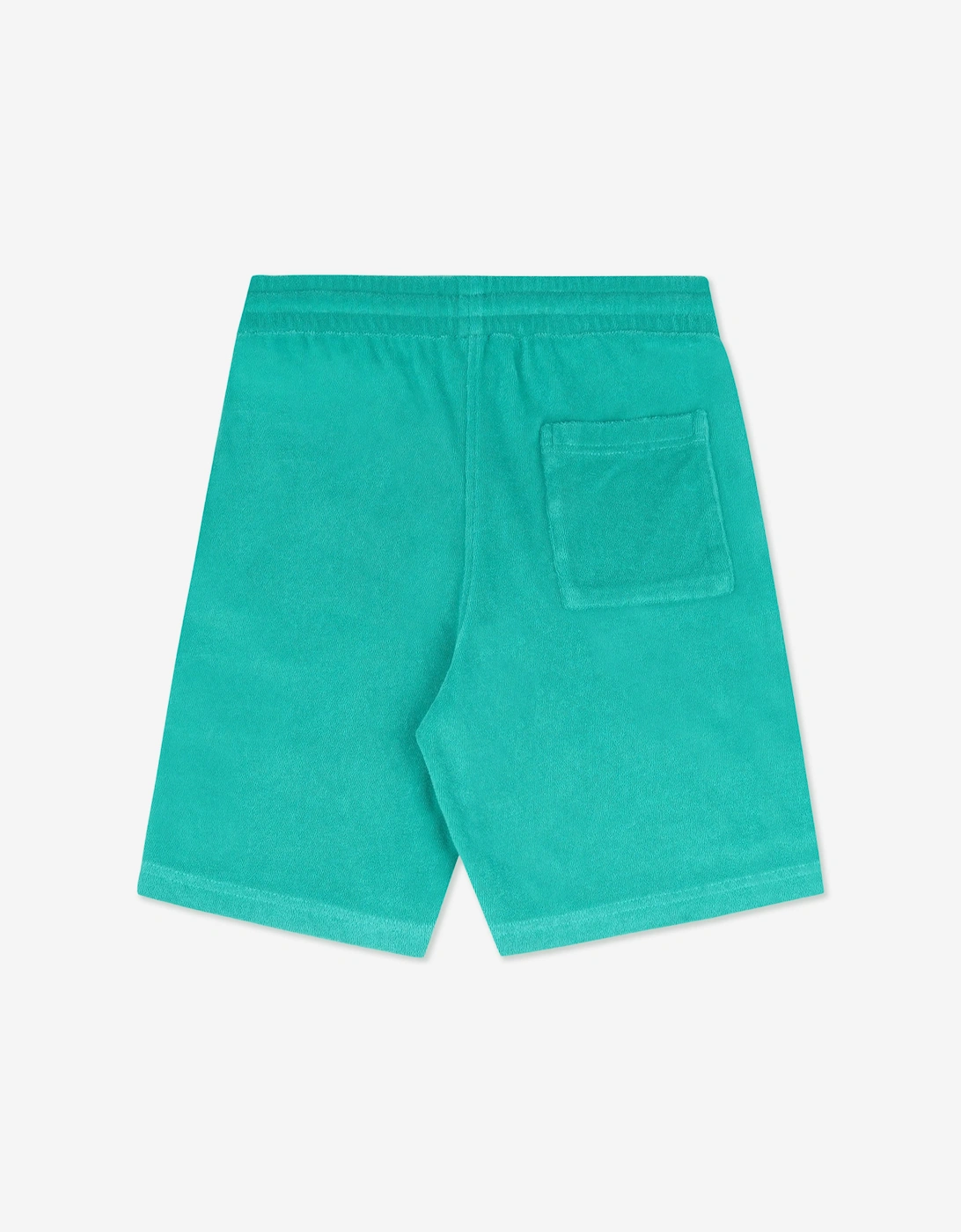 Sporty & Rich Kids Signature Logo Terry Shorts in Green