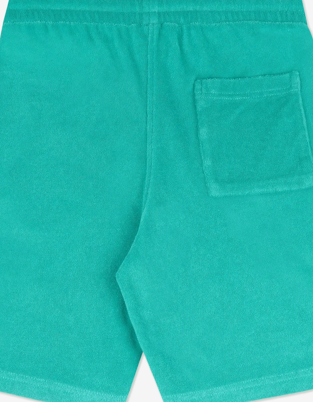 Sporty & Rich Kids Signature Logo Terry Shorts in Green
