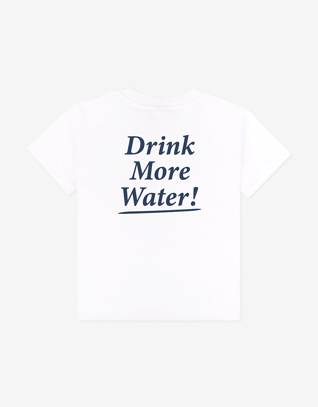 Sporty & Rich Kids Drink More Water T-Shirt in White