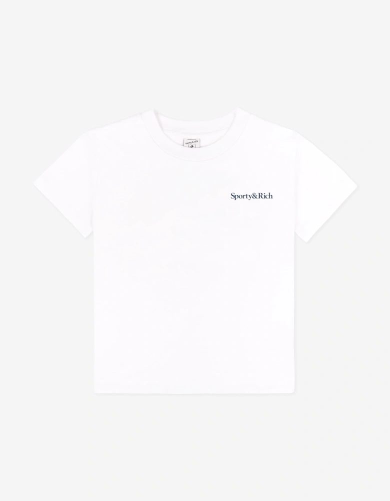 Sporty & Rich Kids Drink More Water T-Shirt in White
