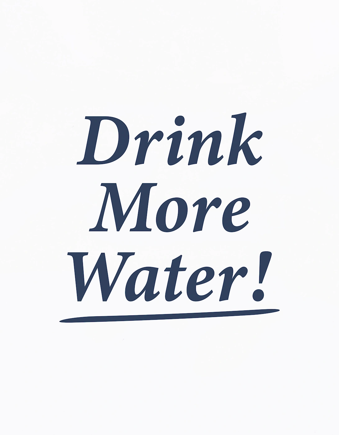 Sporty & Rich Kids Drink More Water T-Shirt in White