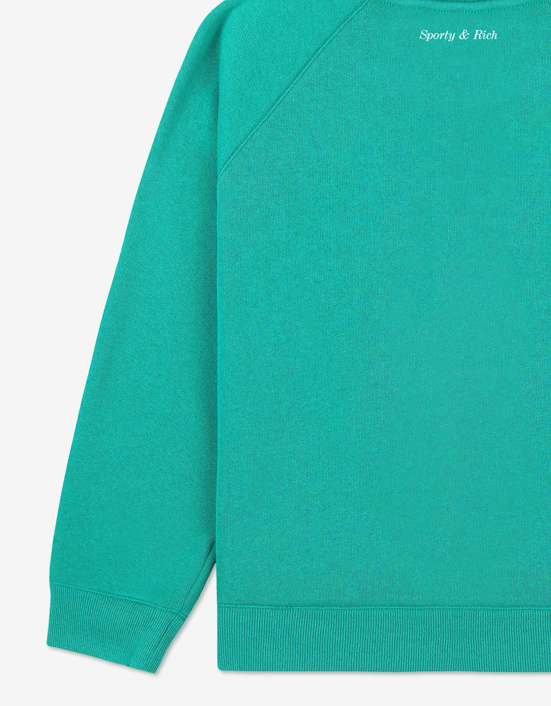 Sporty & Rich Kids Be Nice Crewneck Sweatshirt in Green