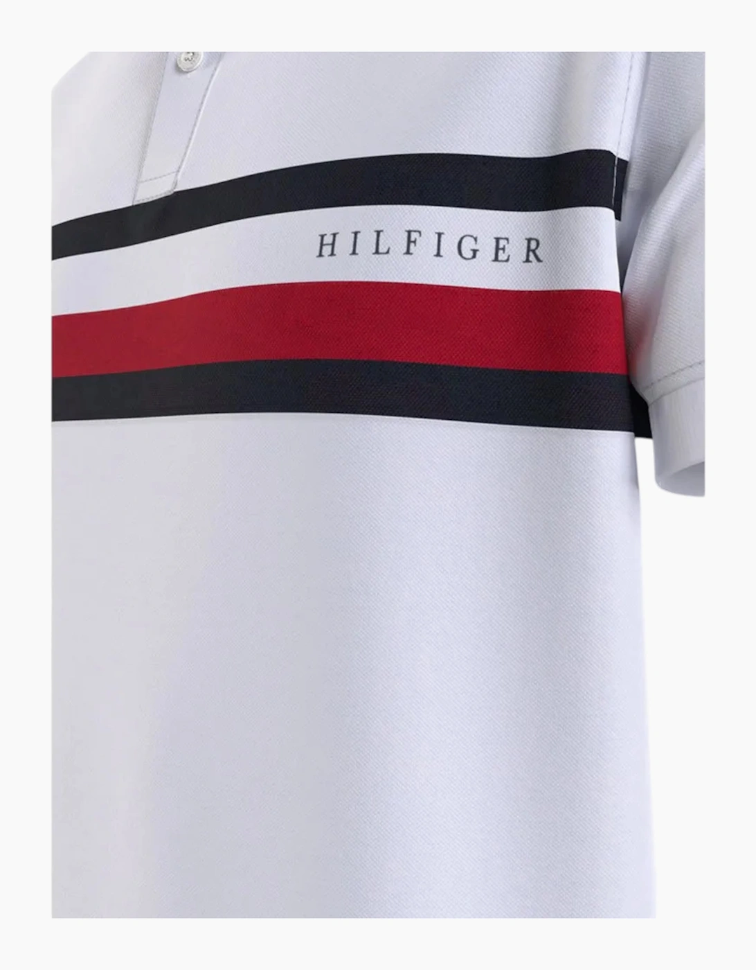 TOMMY HILFIGER Mens Polo Shirts Flag Logo Short Sleeve Cotton Casual New Tee