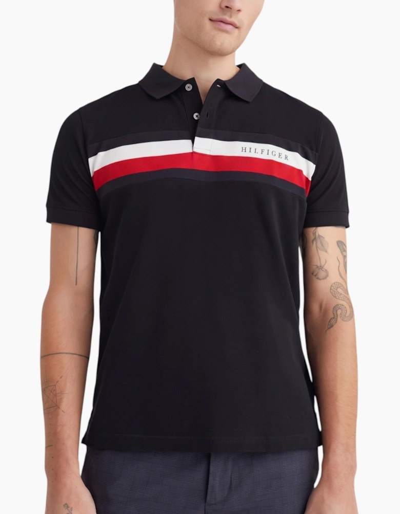 TOMMY HILFIGER Mens Polo Shirts Flag Logo Short Sleeve Cotton Casual New Tee