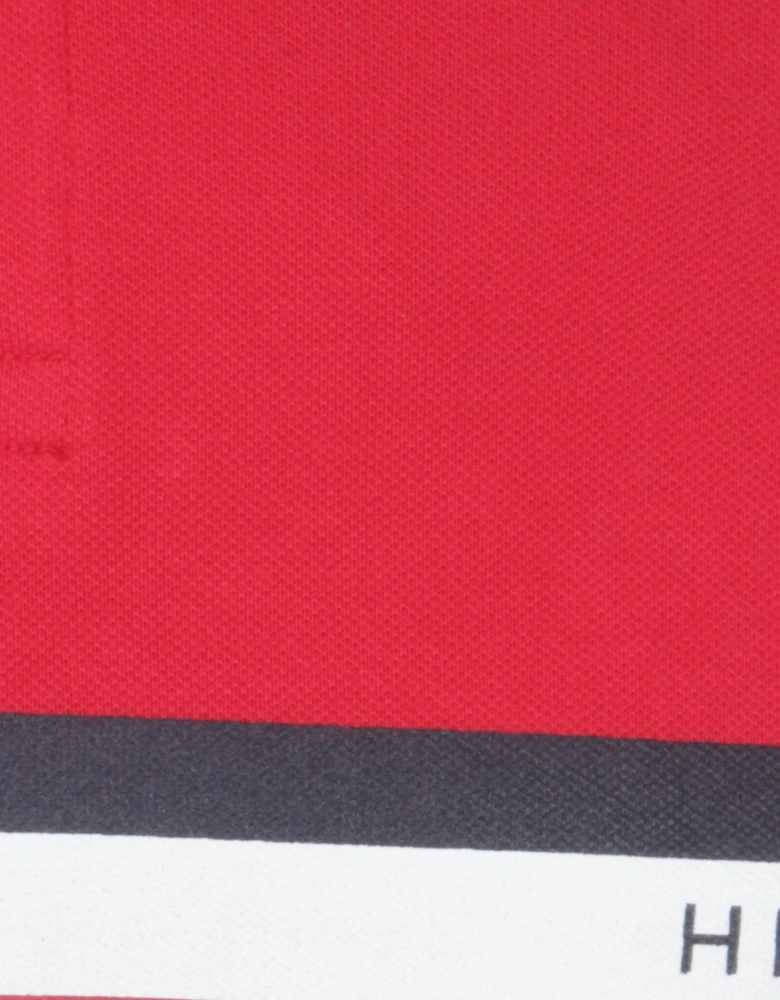 TOMMY HILFIGER Mens Polo Shirts Flag Logo Short Sleeve Cotton Casual New Tee