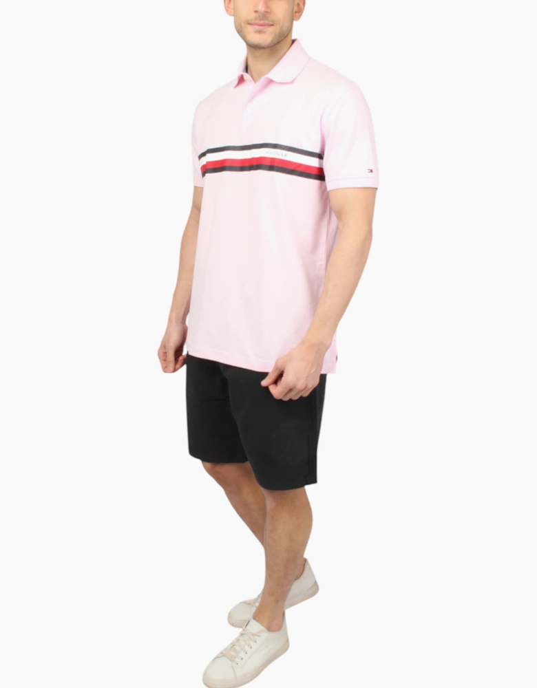 TOMMY HILFIGER Mens Polo Shirts Flag Logo Short Sleeve Cotton Casual New Tee