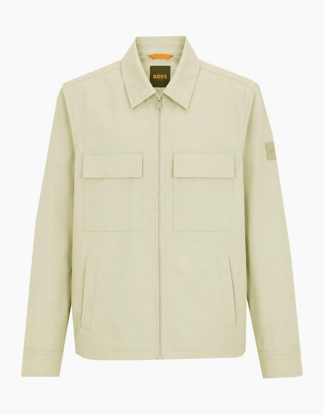 Hugo Boss Men's Beige Lozzy Zip Overshirt, 2 of 1