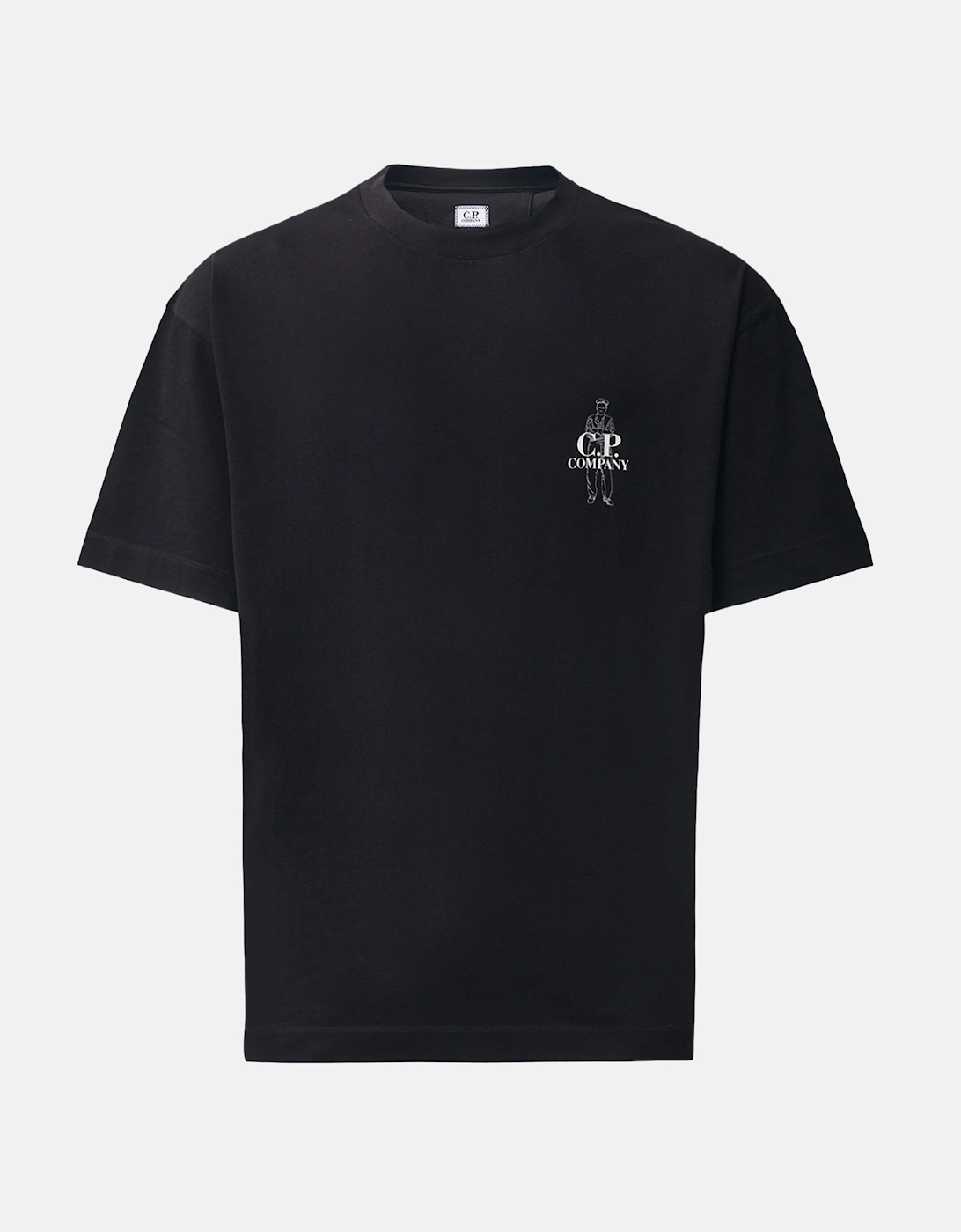 30/1 Sailor Logo T-Shirt Black, 2 of 1