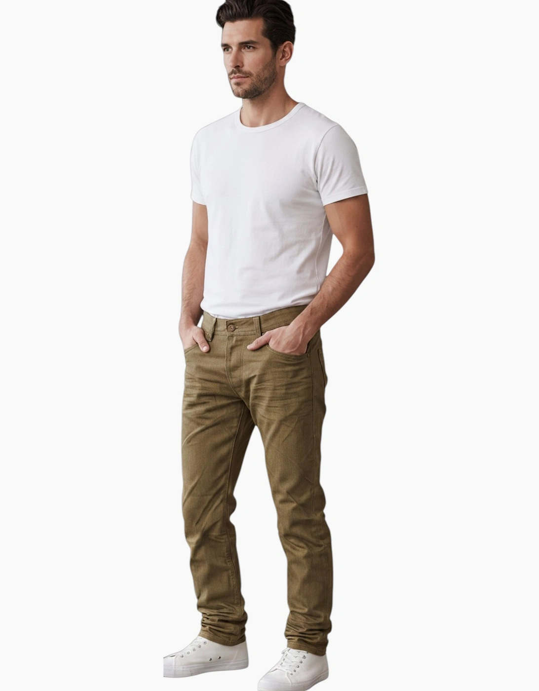 DIESEL DARRON 008QU Mens Jeans Tapered Leg Slim Fit Casual Cotton Denim Pants, 6 of 5