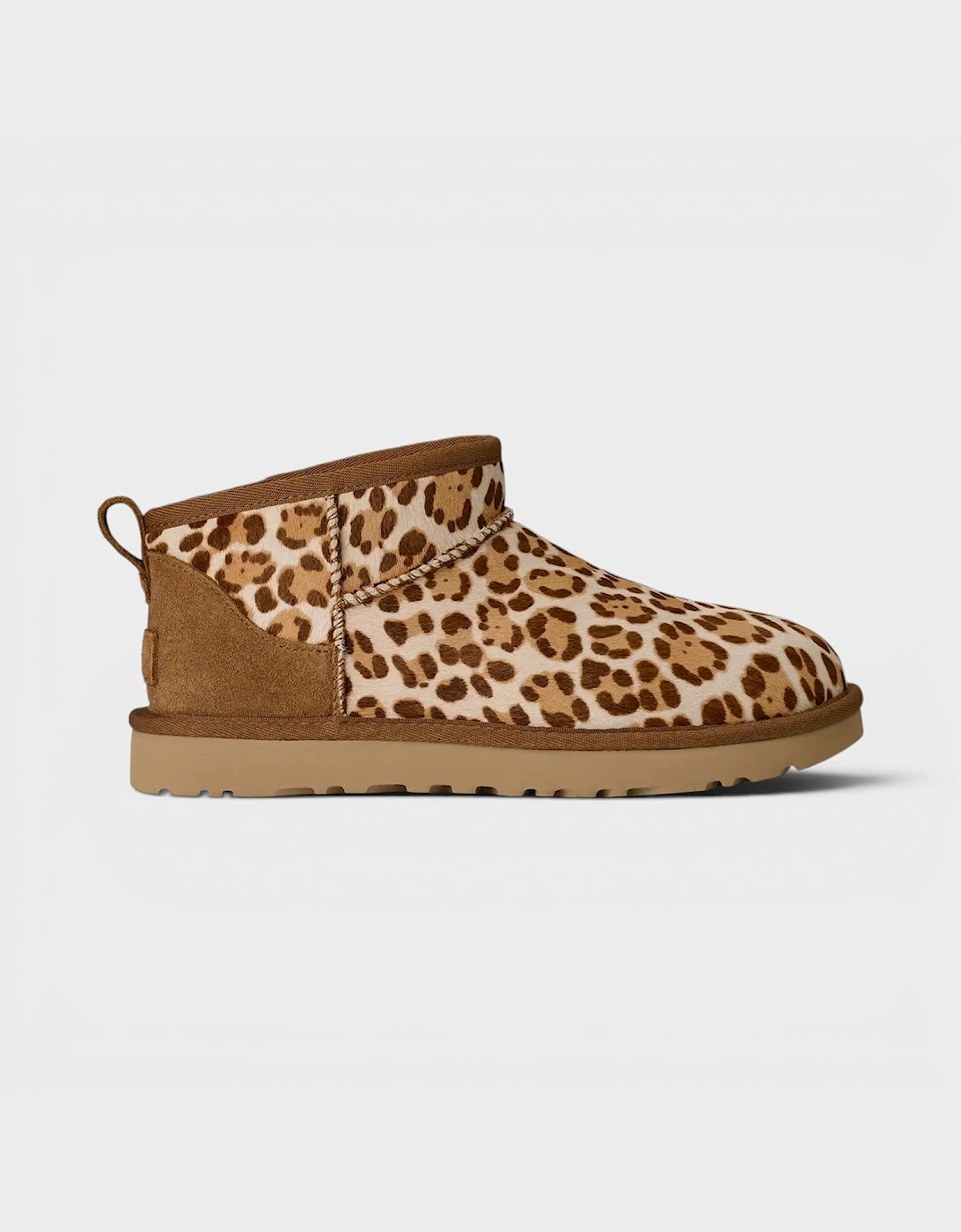 UGG UGG Women's Classic Ultra Mini Plains Boot Felicity Leopard Jasmine - Brown
