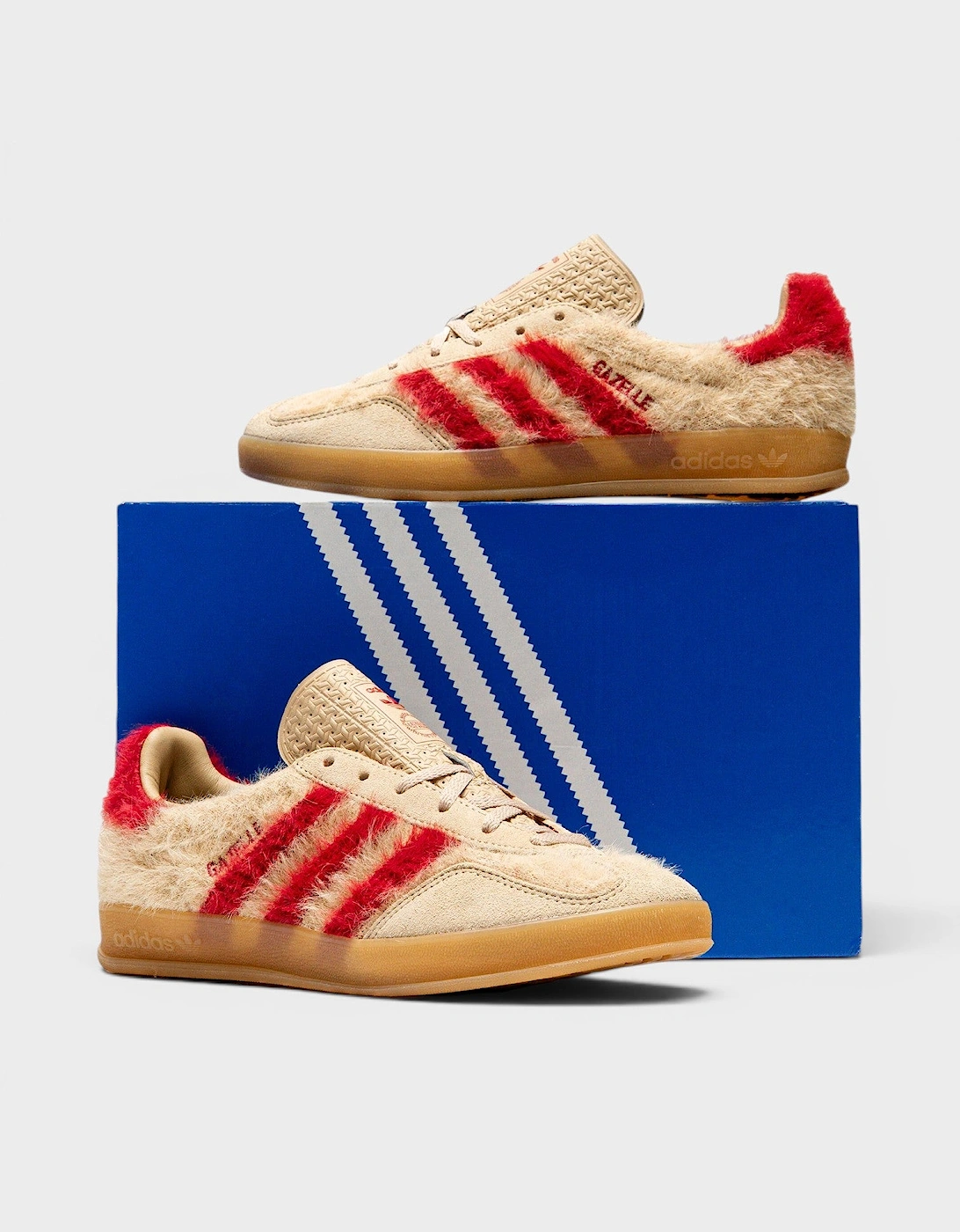 Originals Womens Gazelle Indoor Beige Red