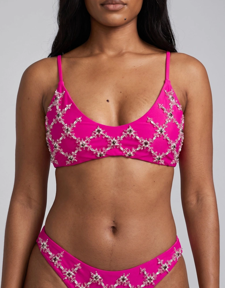 Mary Hot Pink Bikini Bottom