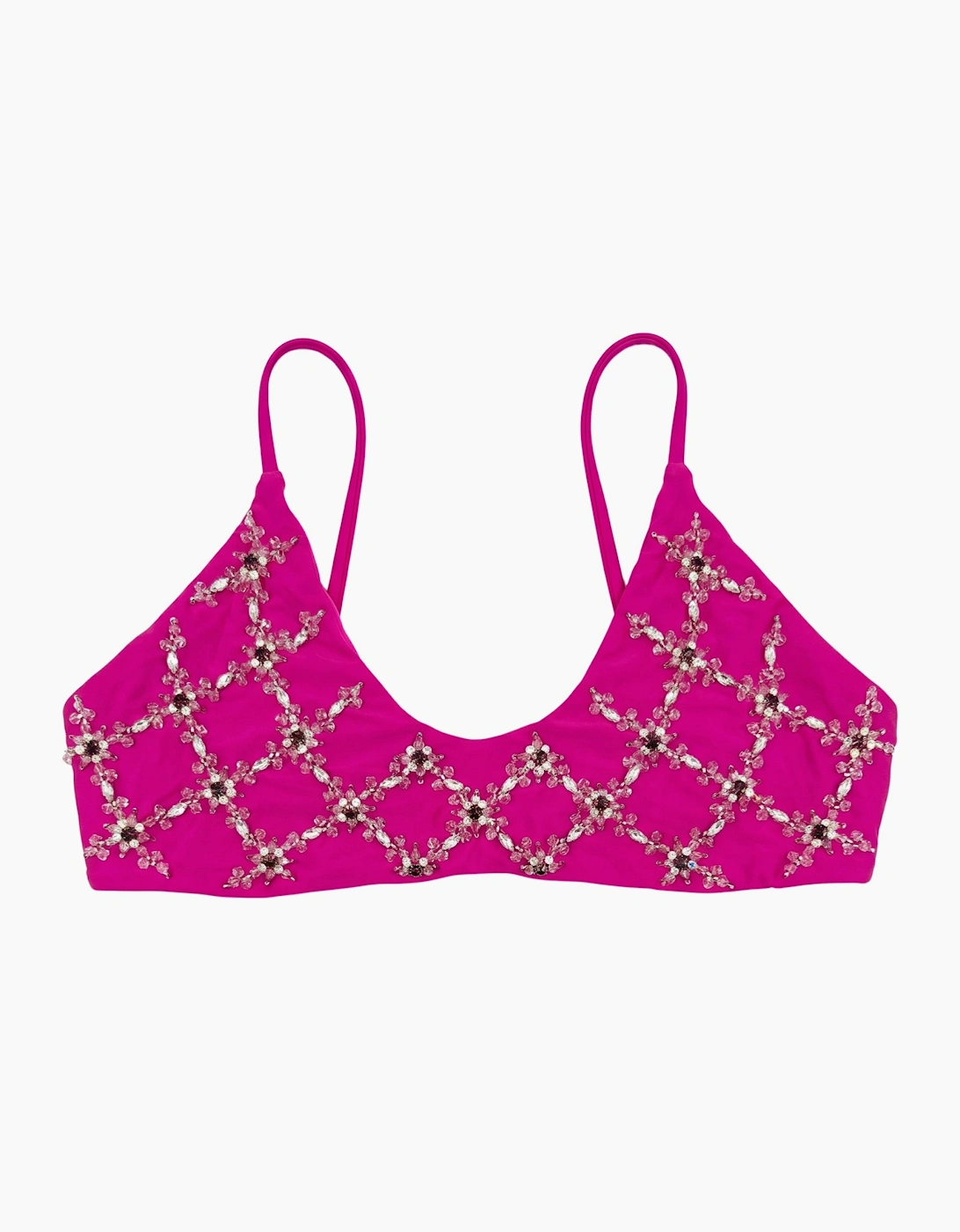 Mary Hot Pink Bikini Top