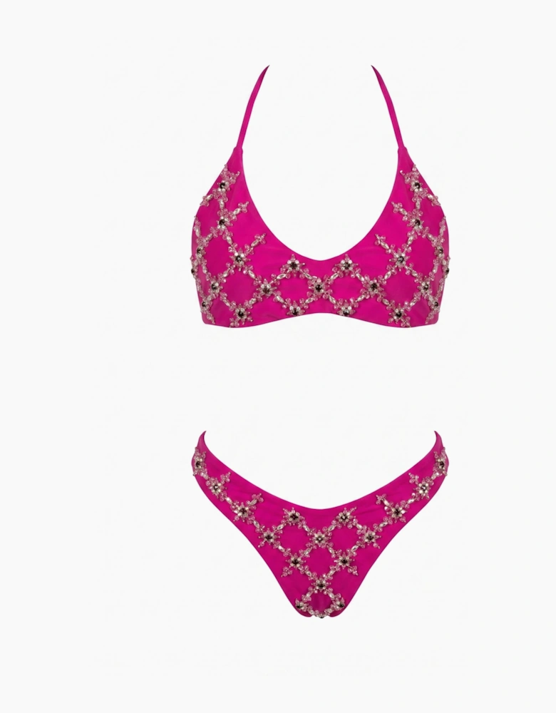 Mary Hot Pink Bikini Bottom