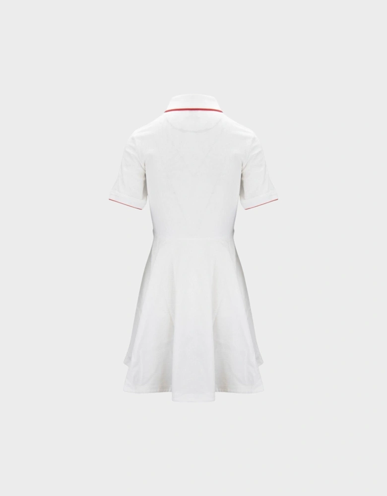Keiley Polo Dress White