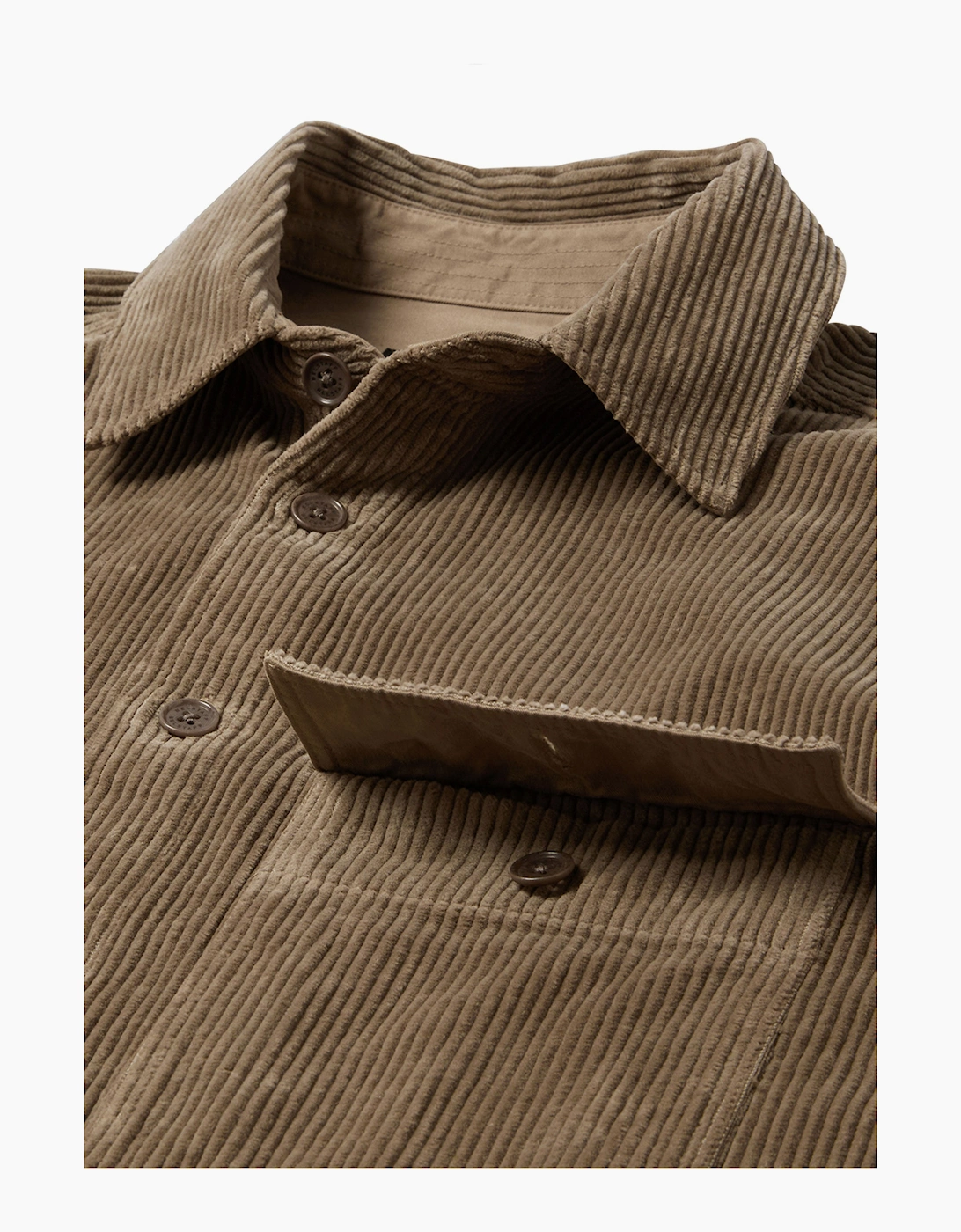 BELSTAFF RAVINE COTTON CORDUROY SHIRT DUSTY TAUPE