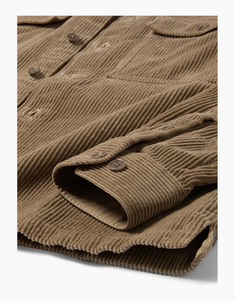 BELSTAFF RAVINE COTTON CORDUROY SHIRT DUSTY TAUPE