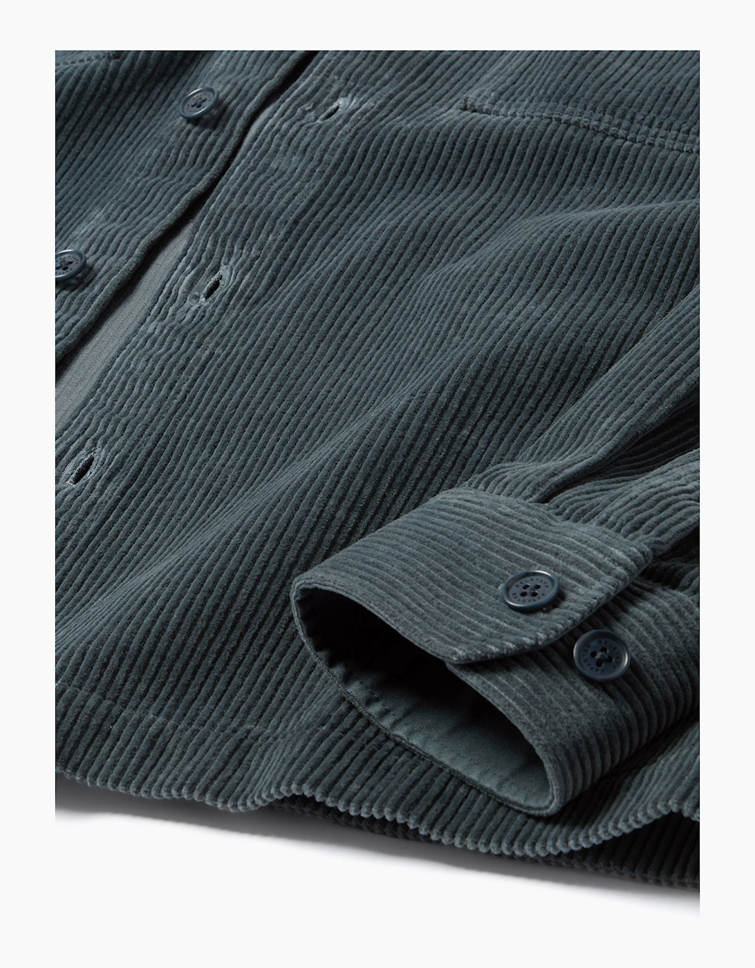 BELSTAFF RAVINE COTTON CORDUROY SHIRT PETROL BLUE