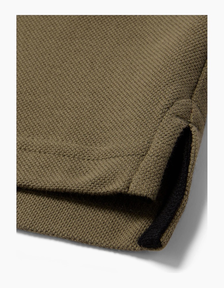 BELSTAFF TIPPED POLO KHAKI GREEN