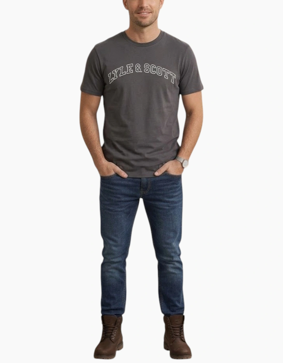 Lyle & Scott Mens Short Sleeve T Shirts Crew Neck Summer Logo Printed T Shirt