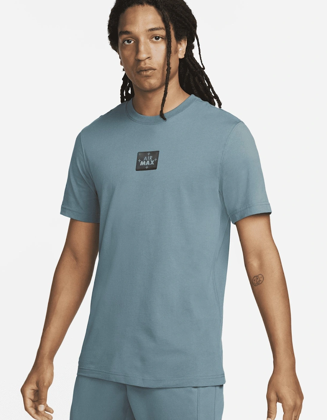 Nike Air Max Mens Sportswear Graphic Logo T Shirt in Storm Blue