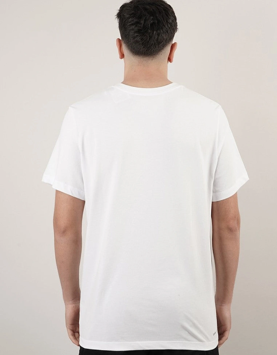 Nike Mens Air Jordan Small Jumpman Logo T Shirt in White