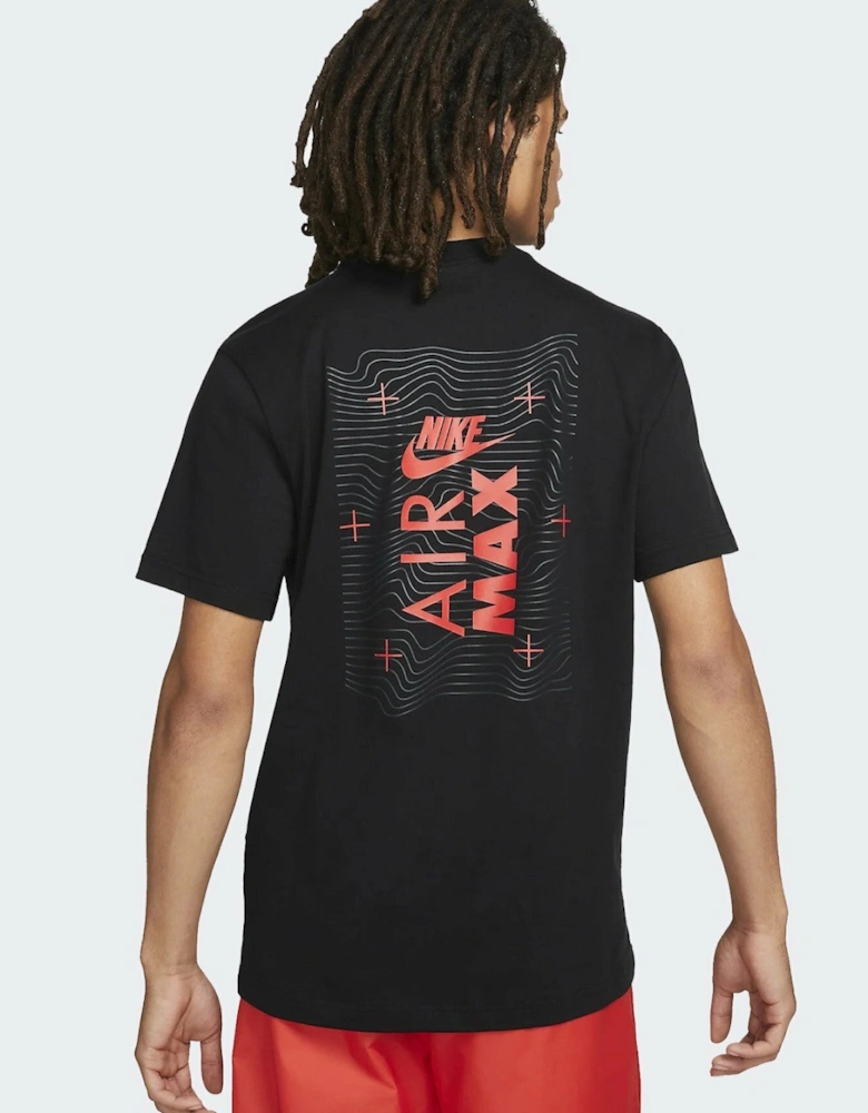 Nike Air Max Mens Sportswear Graphic Logo T Shirt in Black