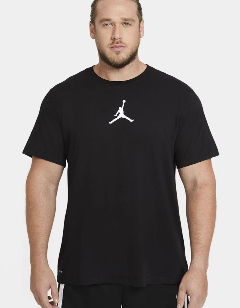 Nike Mens Air Jordan Small Jumpman Logo T Shirt in Black