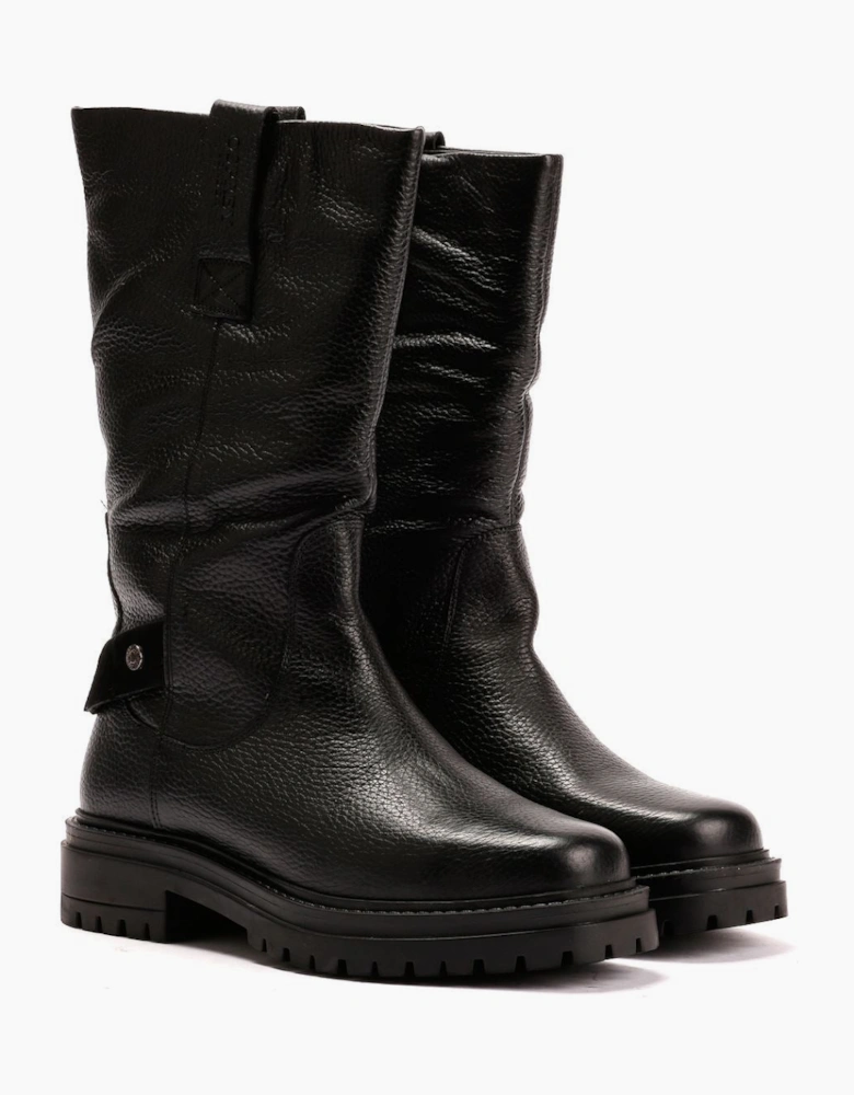 Osprey London The Gabarron Leather Women's Black Boots