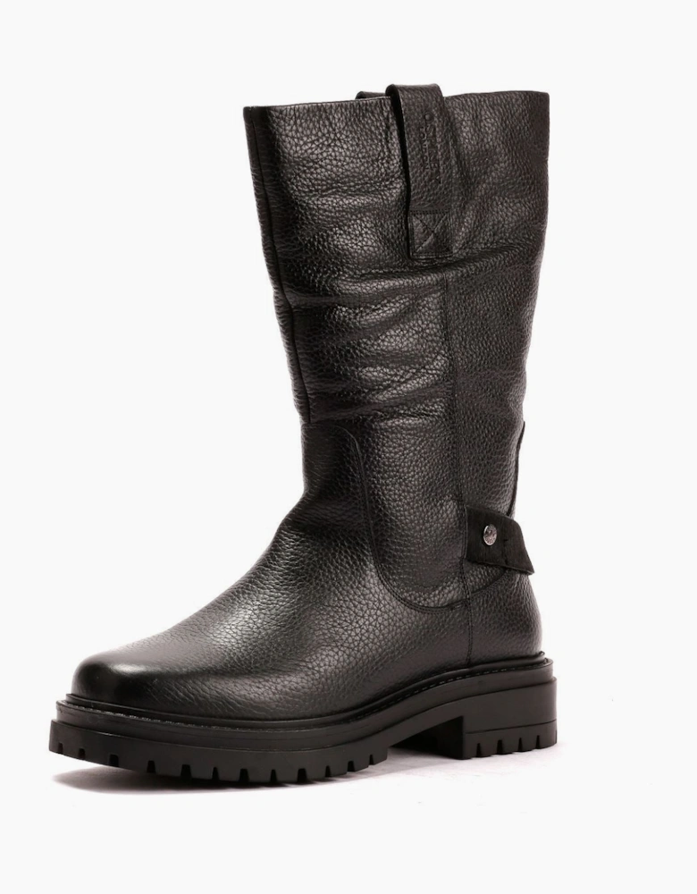 Osprey London The Gabarron Leather Women's Black Boots