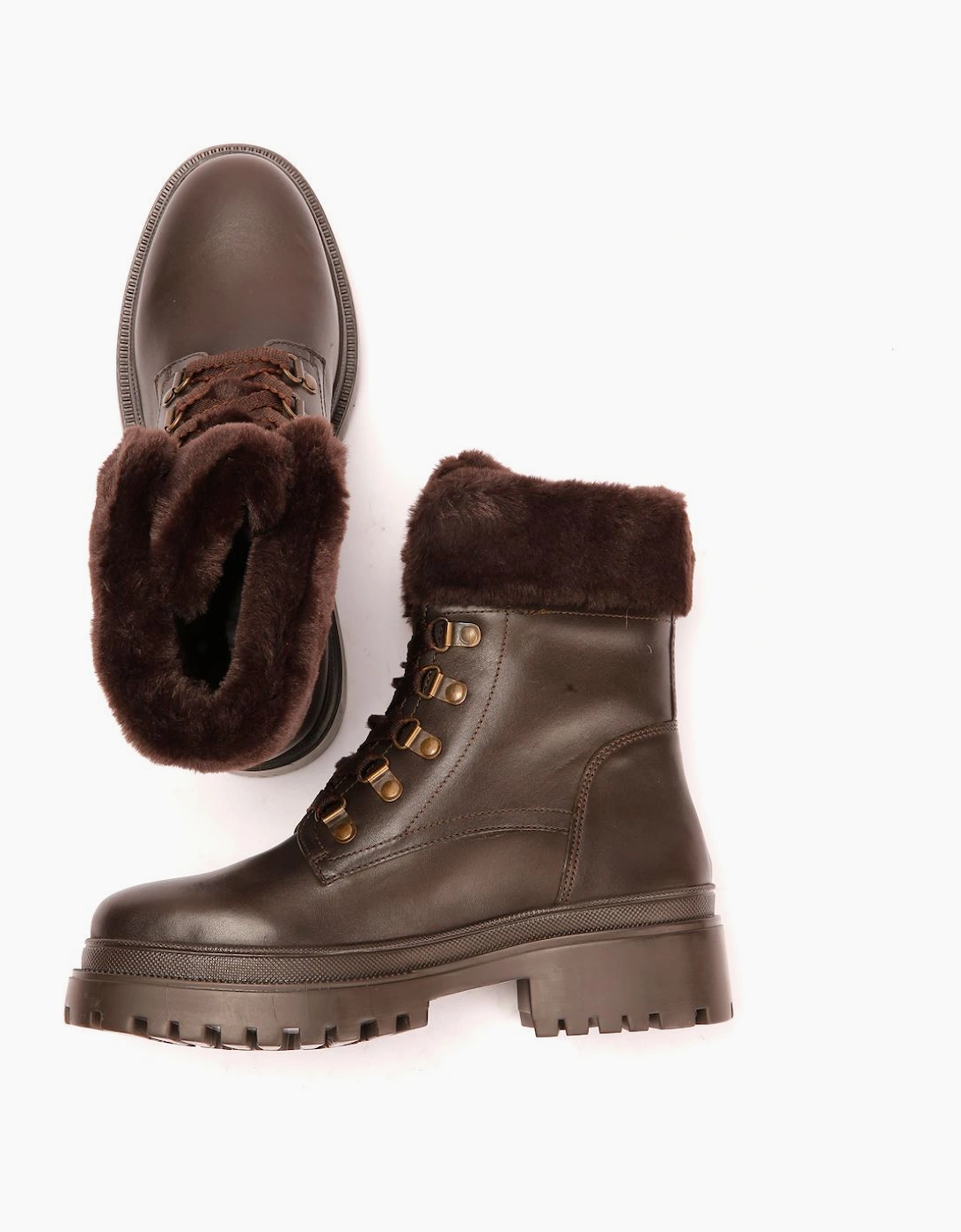 Osprey London The Budapest Leather Women's Chocolate Boots