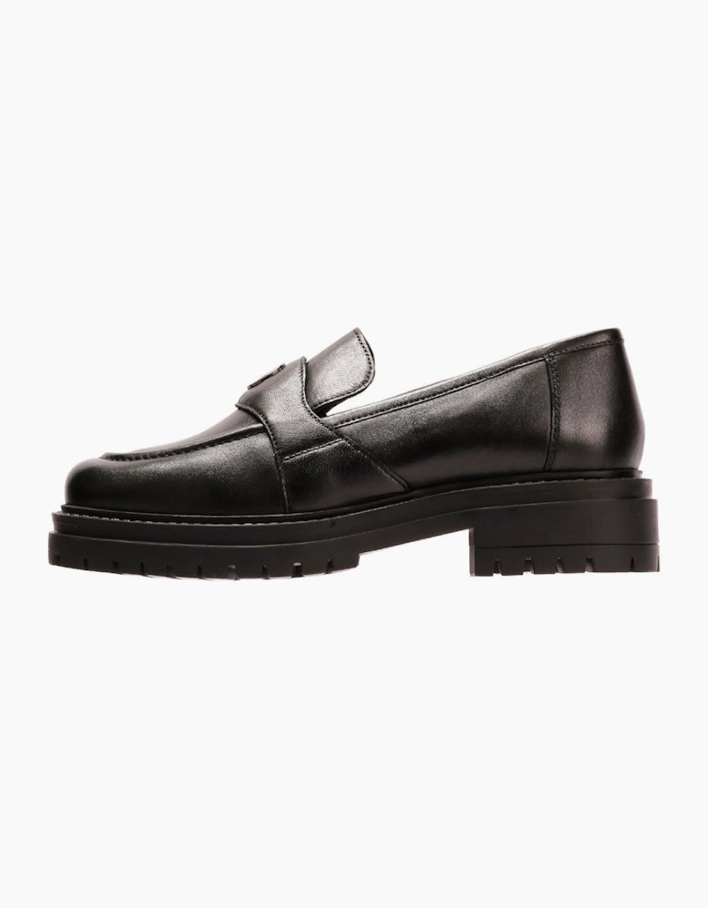 Osprey London The Greenwich Leather Women's Black Loafers