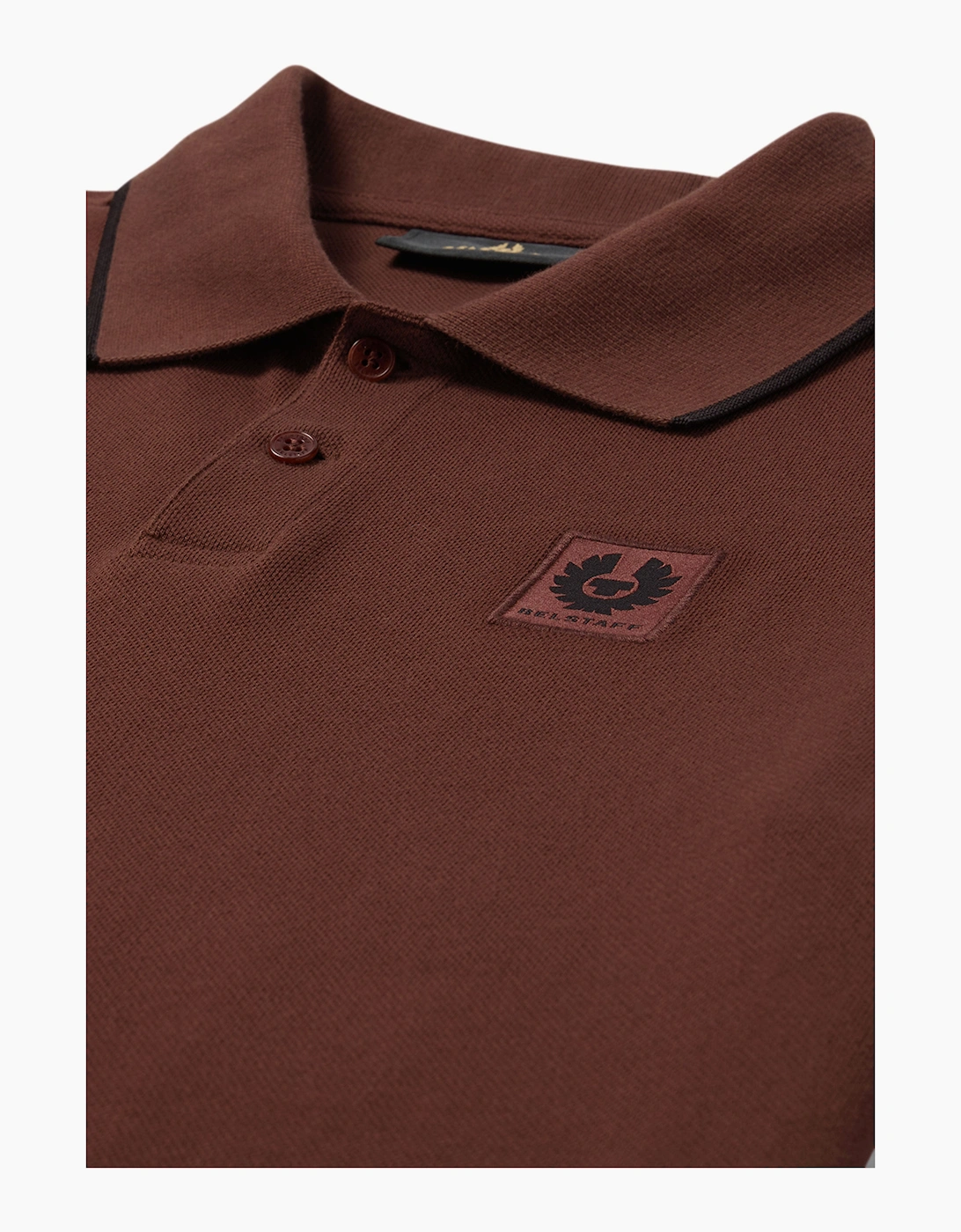 BELSTAFF TIPPED POLO OXBLOOD