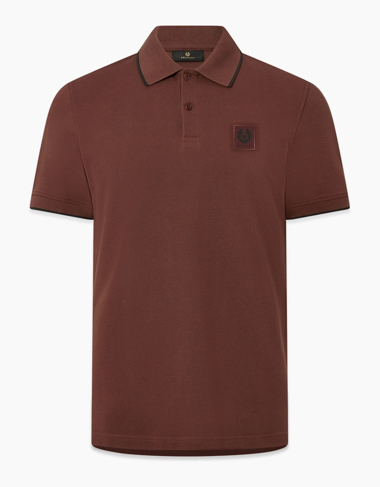 BELSTAFF TIPPED POLO OXBLOOD